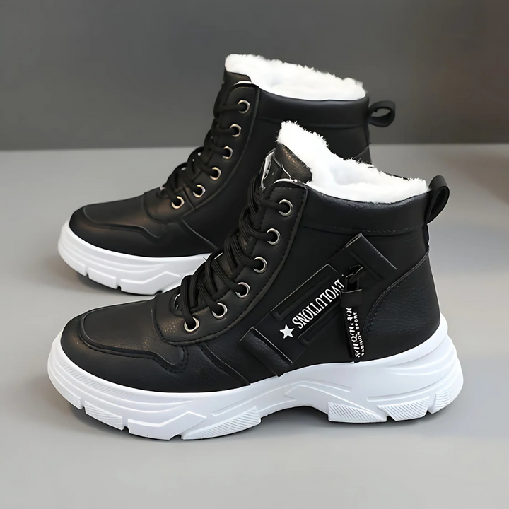 Finley | Fleece-Lined Platform High-Top Winter Sneaker Boots