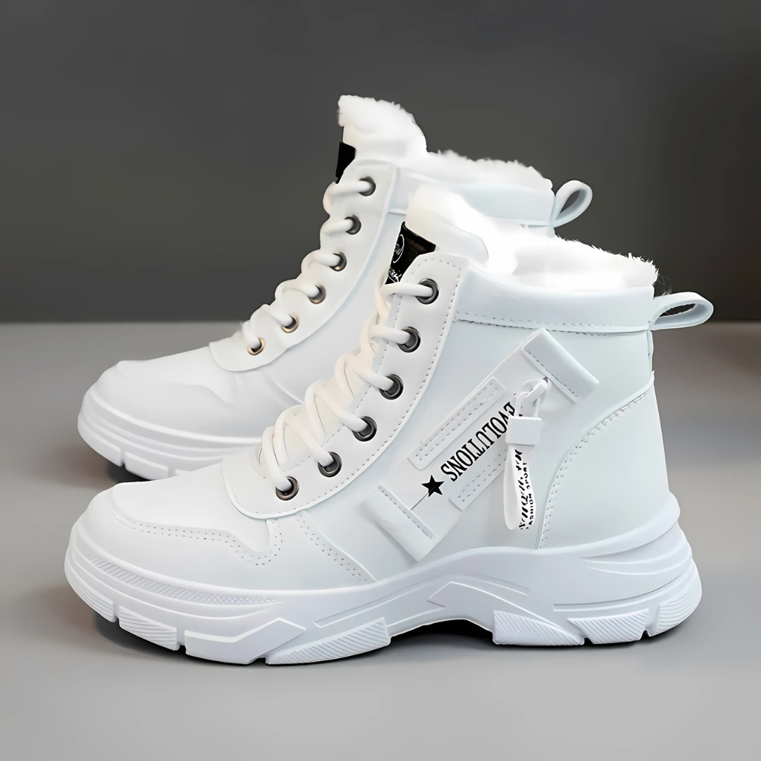 Finley | Fleece-Lined Platform High-Top Winter Sneaker Boots