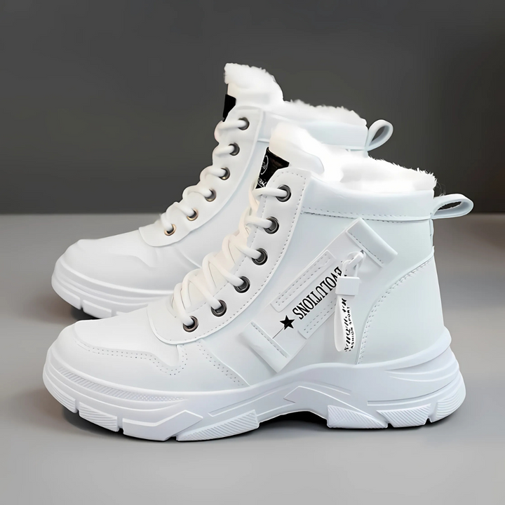 Finley | Fleece-Lined Platform High-Top Winter Sneaker Boots