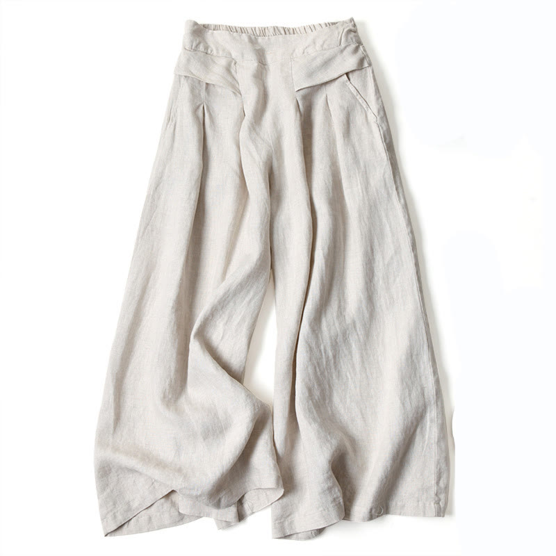 Nova | High-Waisted Wide-Leg Pants with Side Pockets