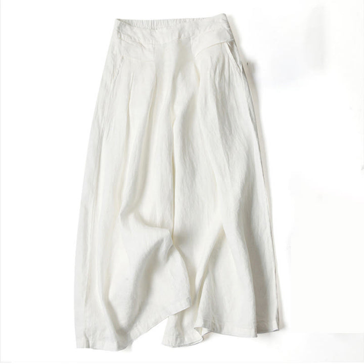 Nova | High-Waisted Wide-Leg Pants with Side Pockets