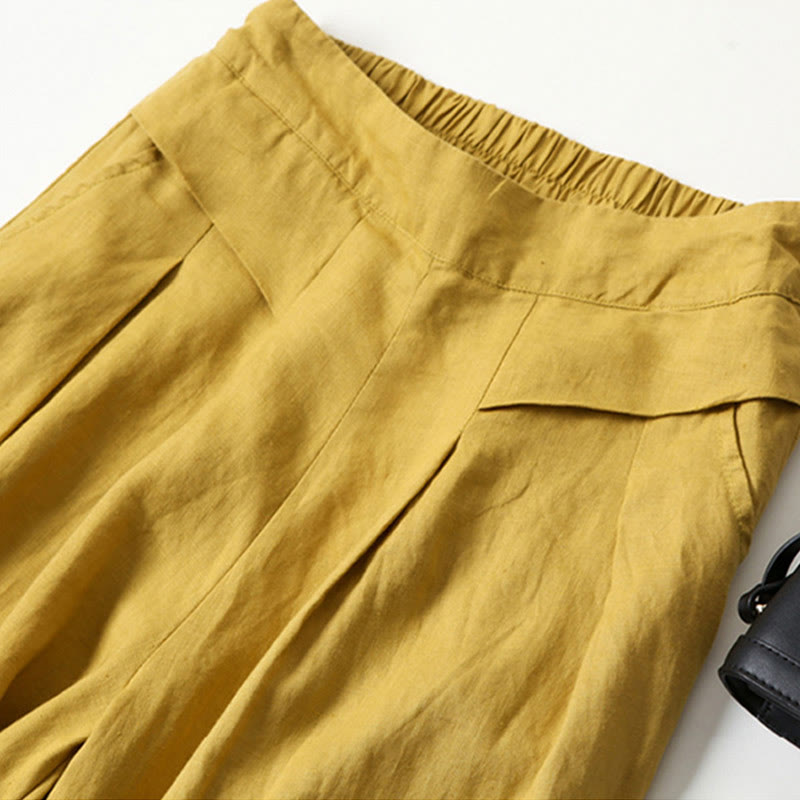 Nova | High-Waisted Wide-Leg Pants with Side Pockets