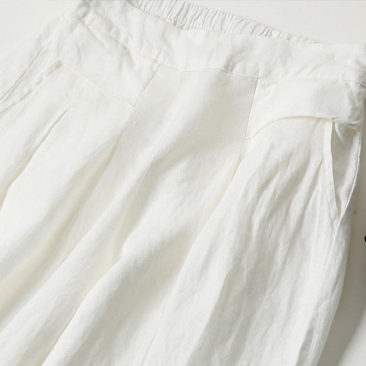 Nova | High-Waisted Wide-Leg Pants with Side Pockets