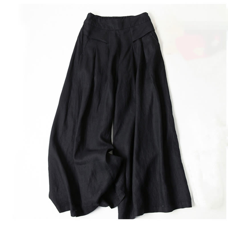 Nova | High-Waisted Wide-Leg Pants with Side Pockets