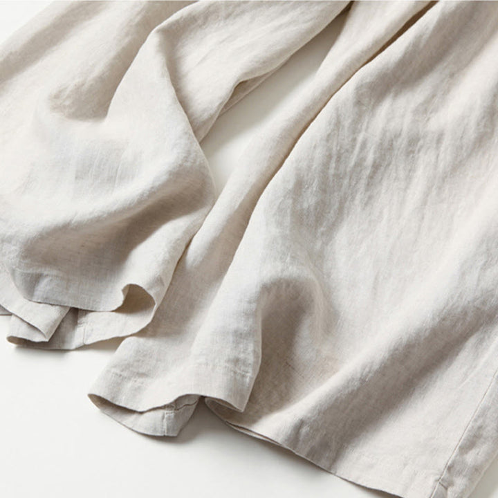 Nova | High-Waisted Wide-Leg Pants with Side Pockets