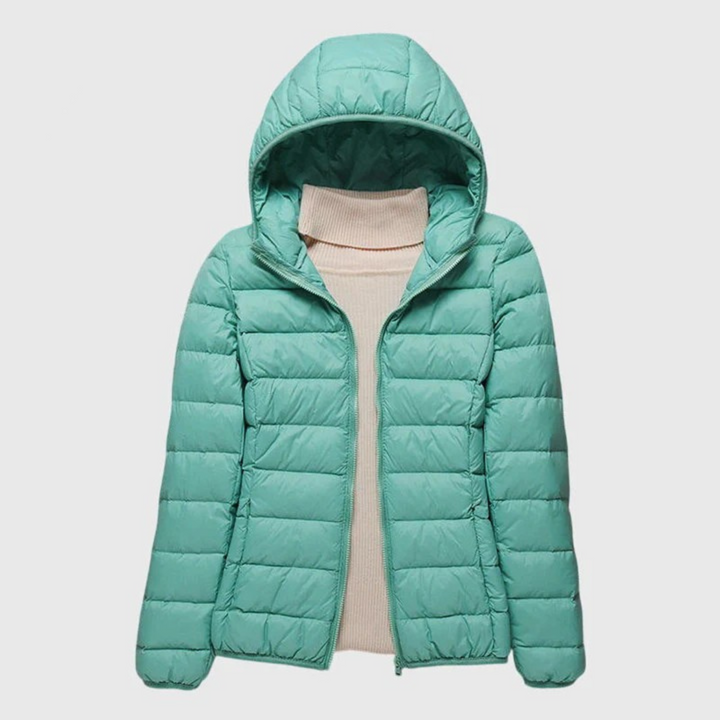 Evelyn | Lightweight Quilted Jacket with Hood or Stand Collar