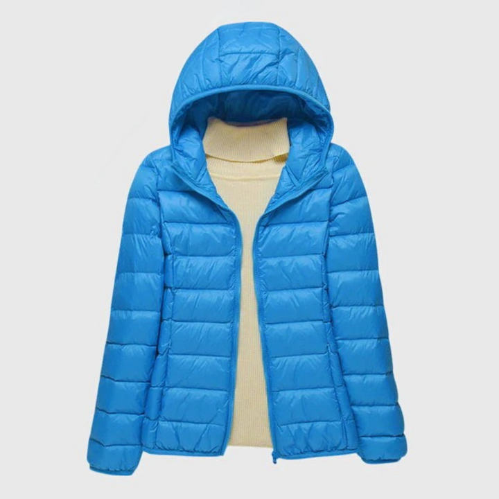 Evelyn | Lightweight Quilted Jacket with Hood or Stand Collar