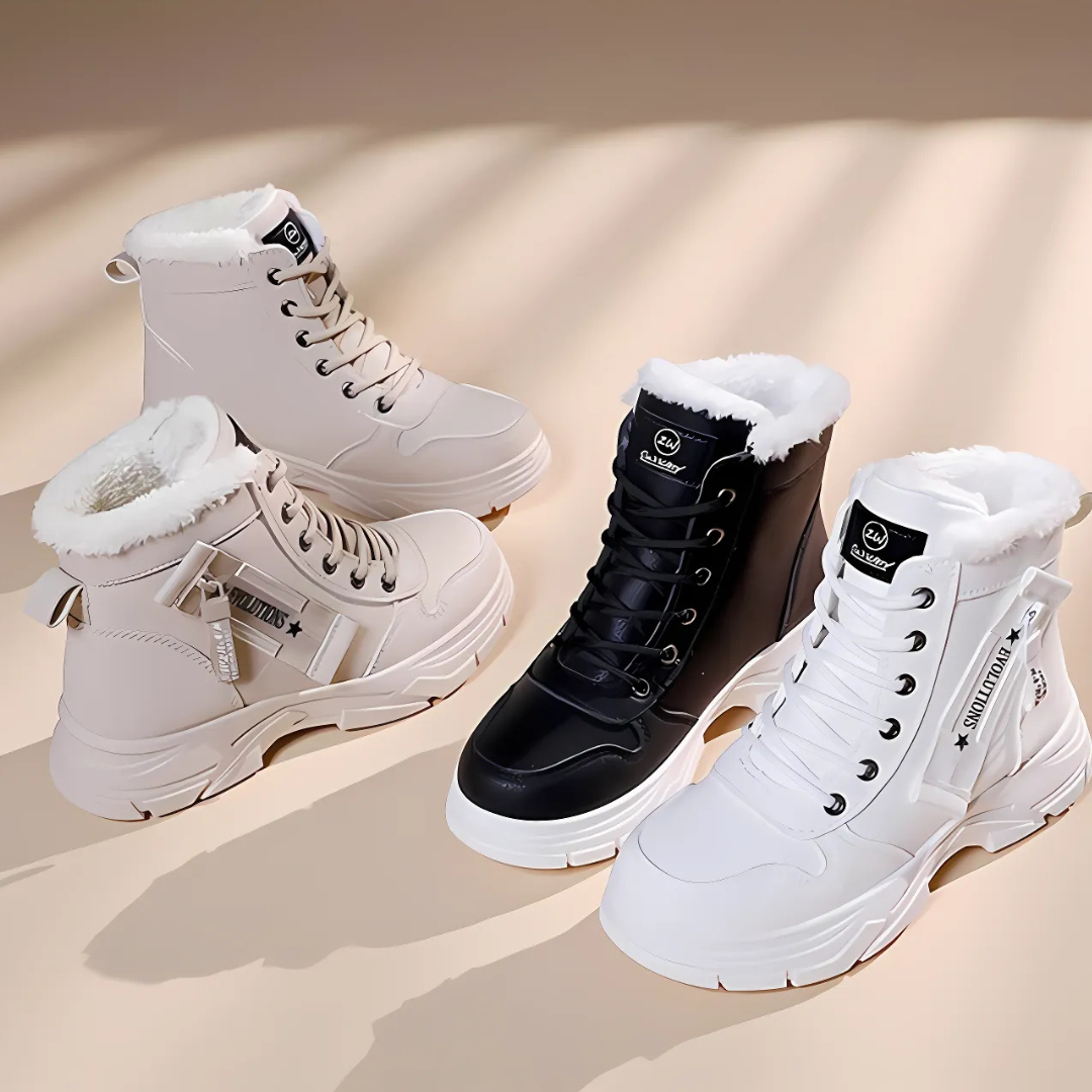 Finley | Fleece-Lined Platform High-Top Winter Sneaker Boots