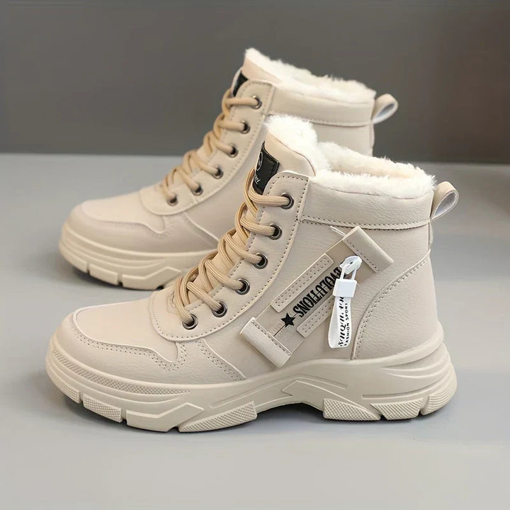 Finley | Fleece-Lined Platform High-Top Winter Sneaker Boots