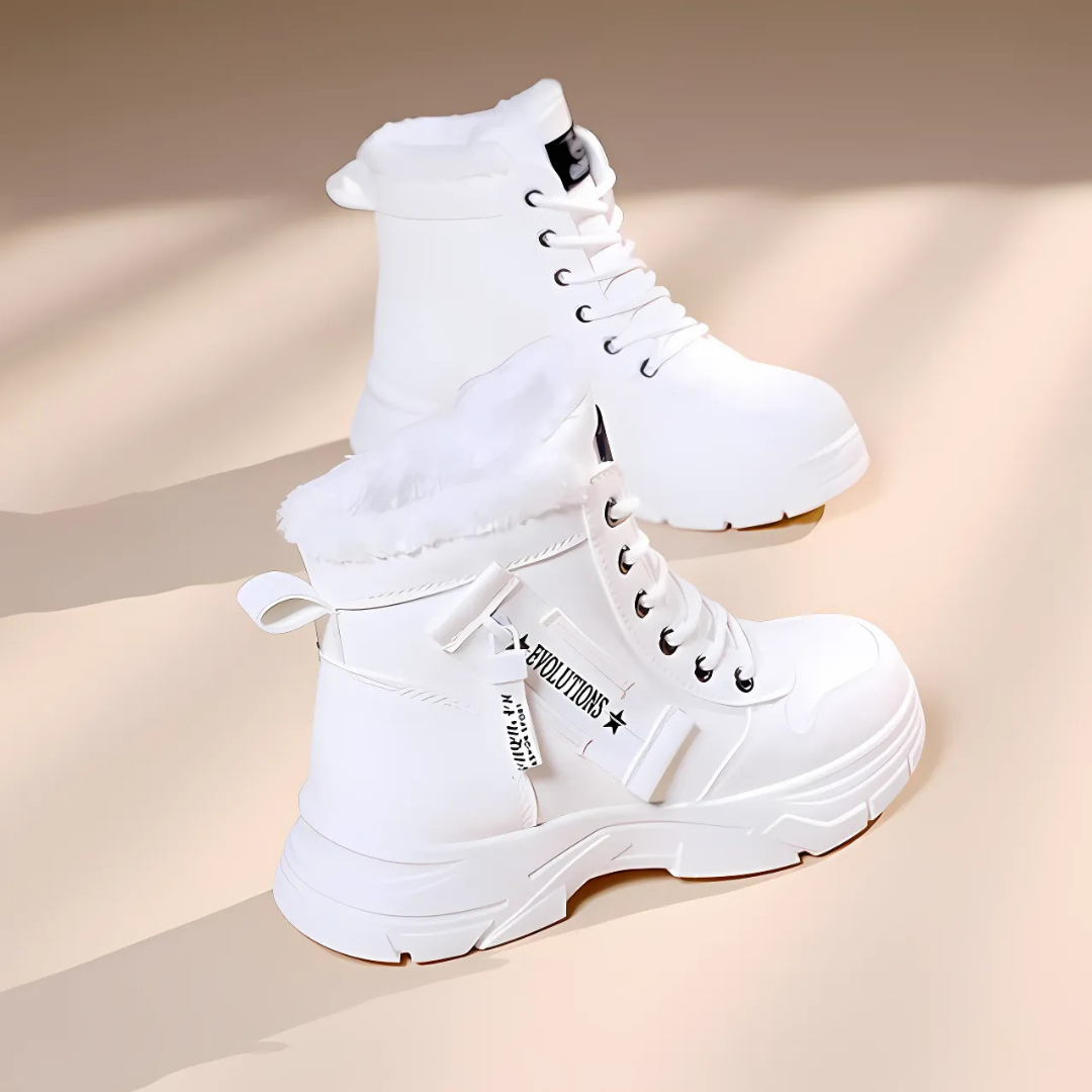Finley | Fleece-Lined Platform High-Top Winter Sneaker Boots
