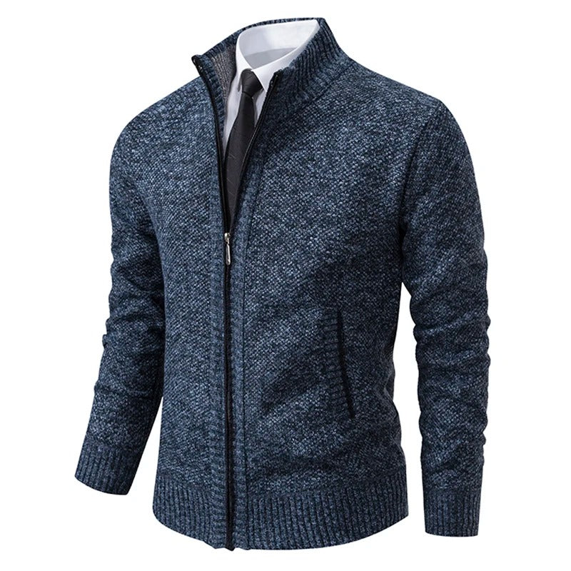 Atticus | Merino Wool Full-Zip Mock-Neck Sweater