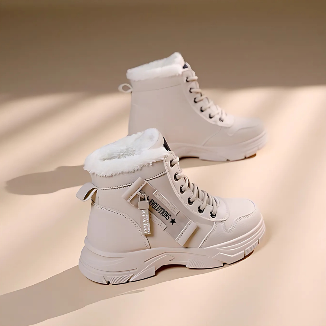 Finley | Fleece-Lined Platform High-Top Winter Sneaker Boots