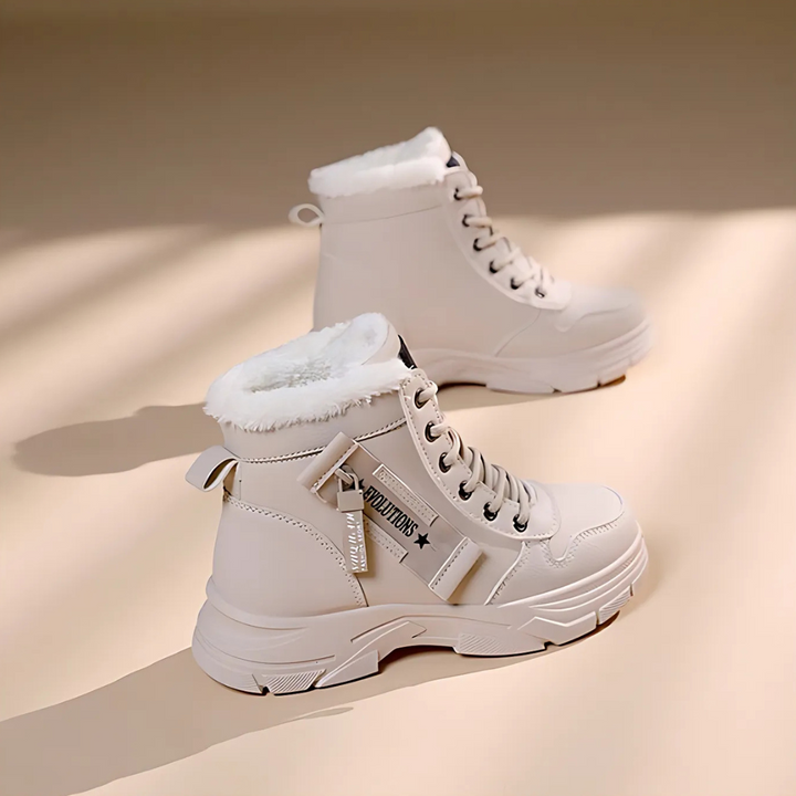 Finley | Fleece-Lined Platform High-Top Winter Sneaker Boots