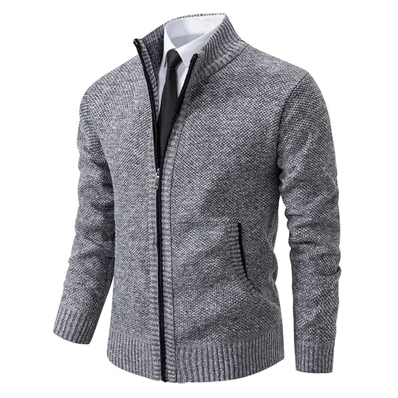 Atticus | Merino Wool Full-Zip Mock-Neck Sweater