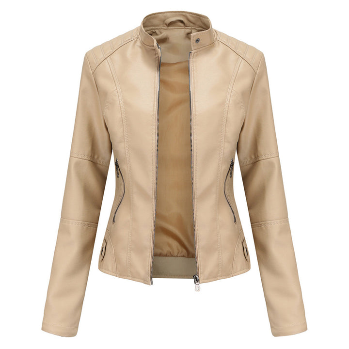 Briar | Tailored Leather Biker Jacket with Asymmetric Zip