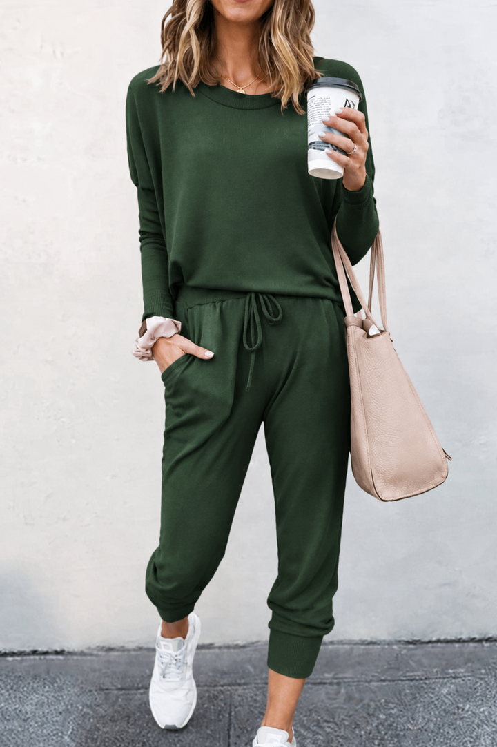 Daria | Relaxed Top and Drawstring Jogger Two-Piece Set