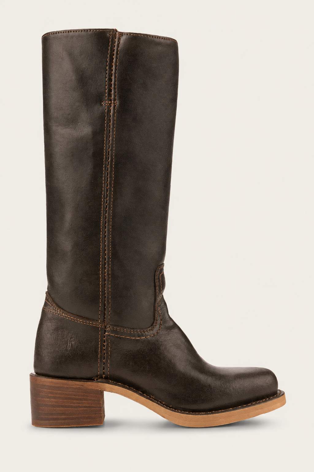 Brielle | Faux-Leather Knee-High Western Boots with Square Toe