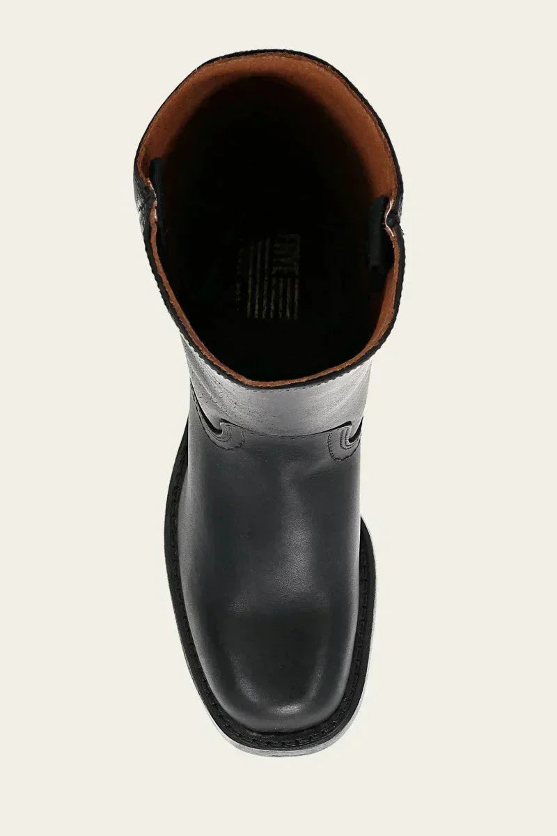 Brielle | Faux-Leather Knee-High Western Boots with Square Toe