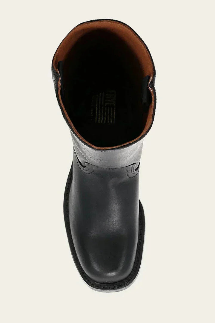 Brielle | Faux-Leather Knee-High Western Boots with Square Toe