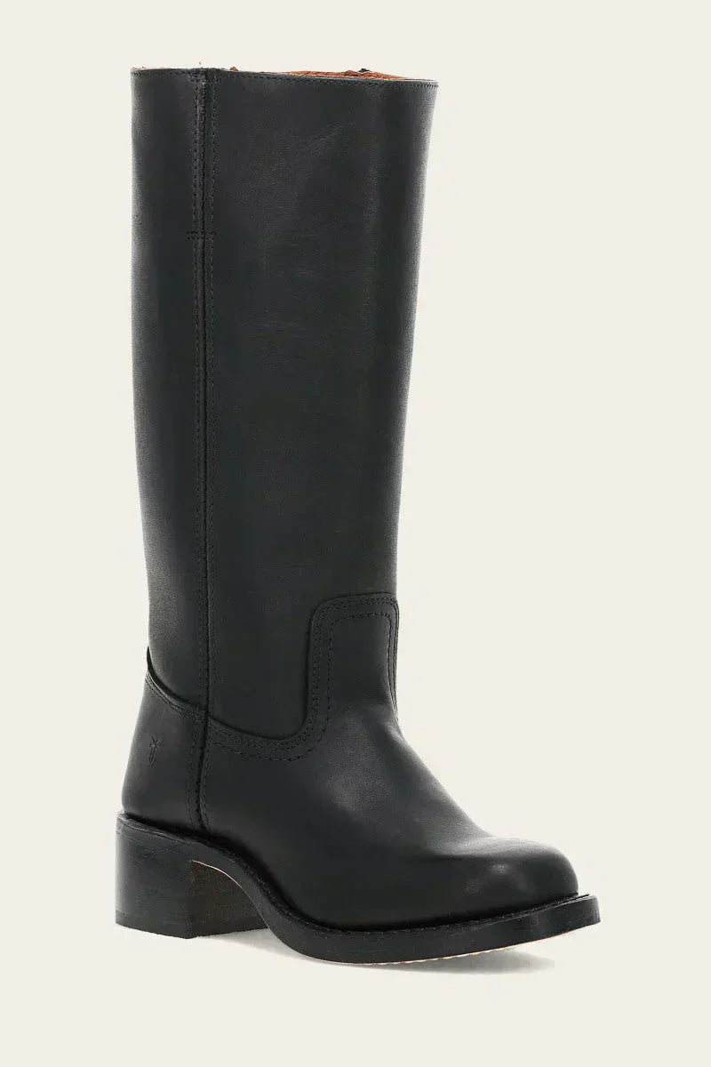 Brielle | Faux-Leather Knee-High Western Boots with Square Toe