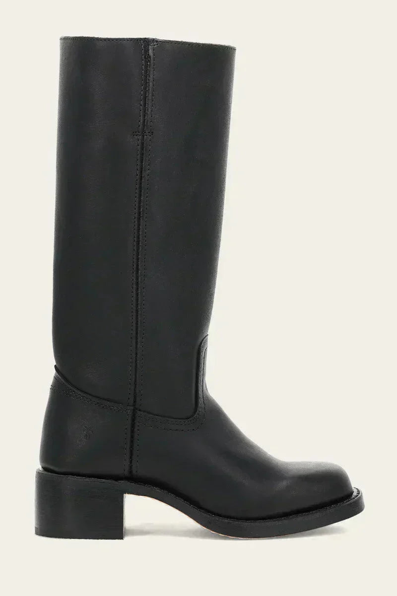 Brielle | Faux-Leather Knee-High Western Boots with Square Toe