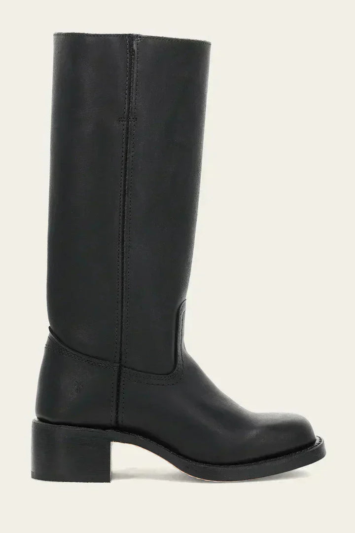 Brielle | Faux-Leather Knee-High Western Boots with Square Toe