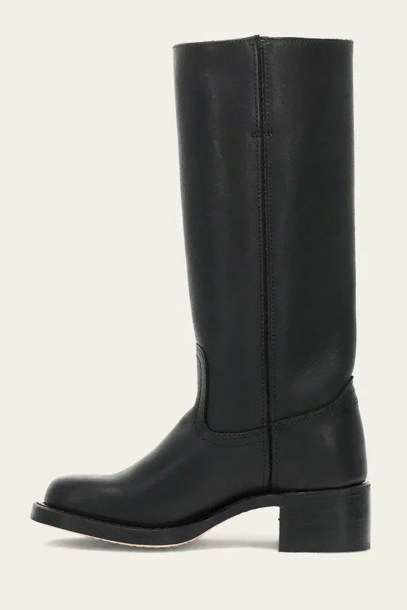 Brielle | Faux-Leather Knee-High Western Boots with Square Toe