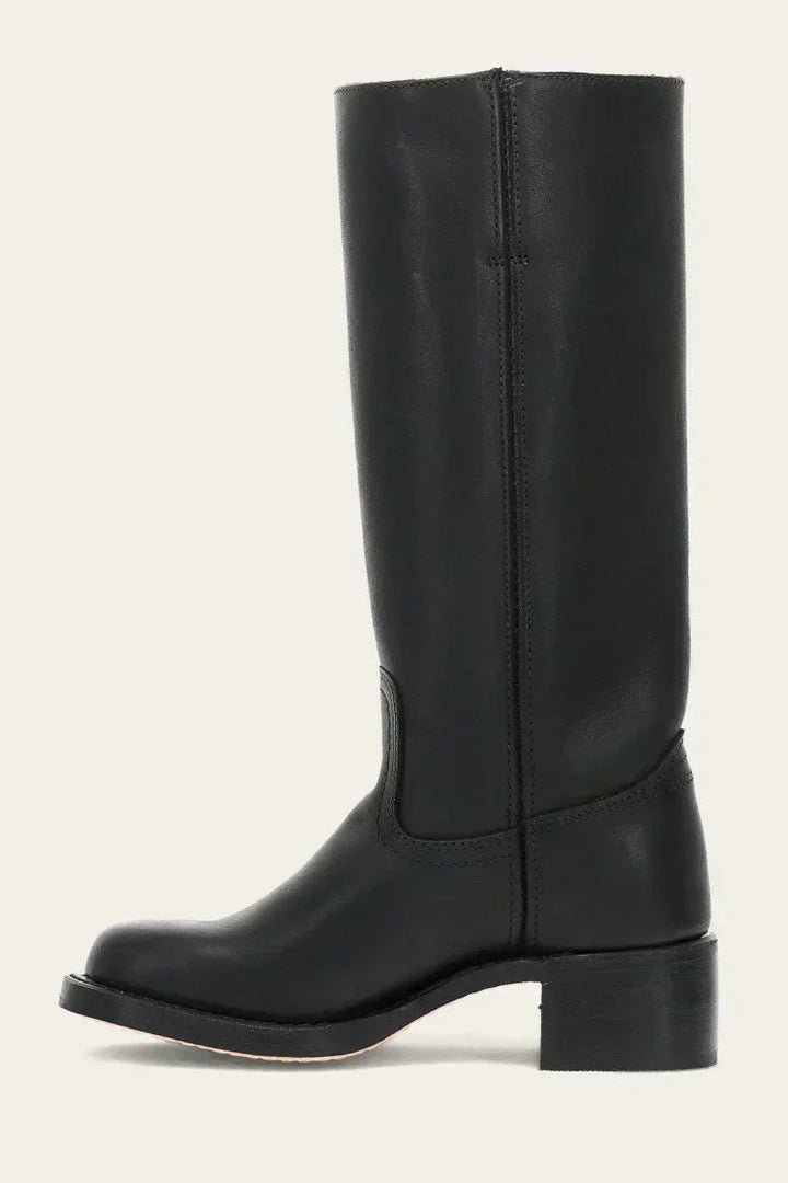 Brielle | Faux-Leather Knee-High Western Boots with Square Toe
