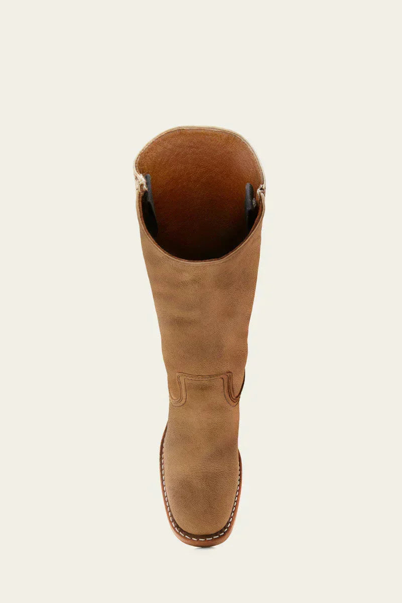 Brielle | Faux-Leather Knee-High Western Boots with Square Toe