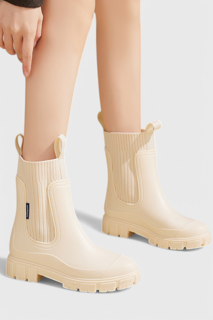 Brynn | Waterproof Chelsea Rain Boots with Chunky Lug Sole