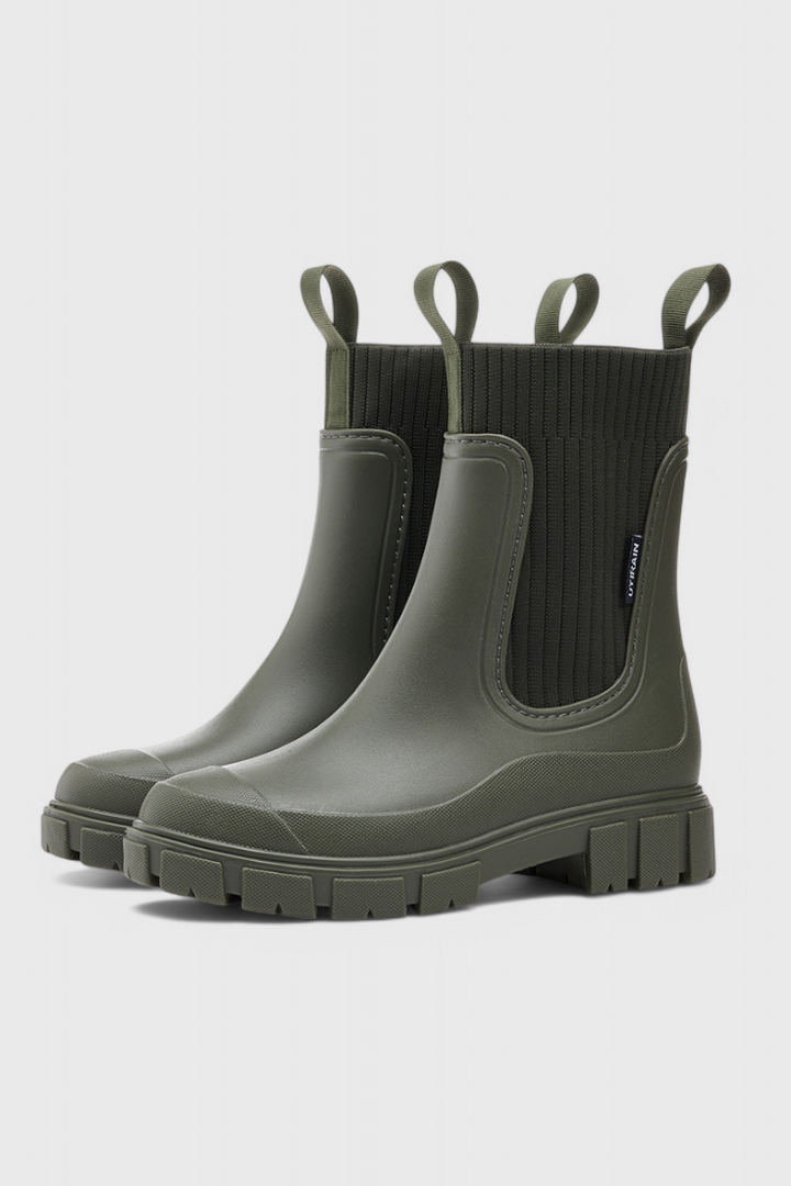 Brynn | Waterproof Chelsea Rain Boots with Chunky Lug Sole