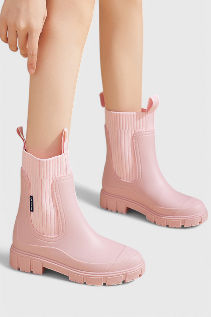 Brynn | Waterproof Chelsea Rain Boots with Chunky Lug Sole