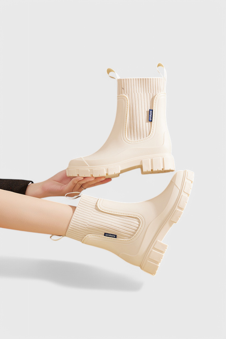 Brynn | Waterproof Chelsea Rain Boots with Chunky Lug Sole