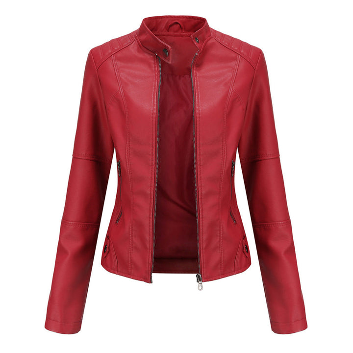 Briar | Tailored Leather Biker Jacket with Asymmetric Zip