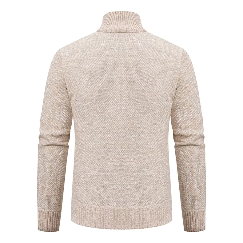 Atticus | Merino Wool Full-Zip Mock-Neck Sweater