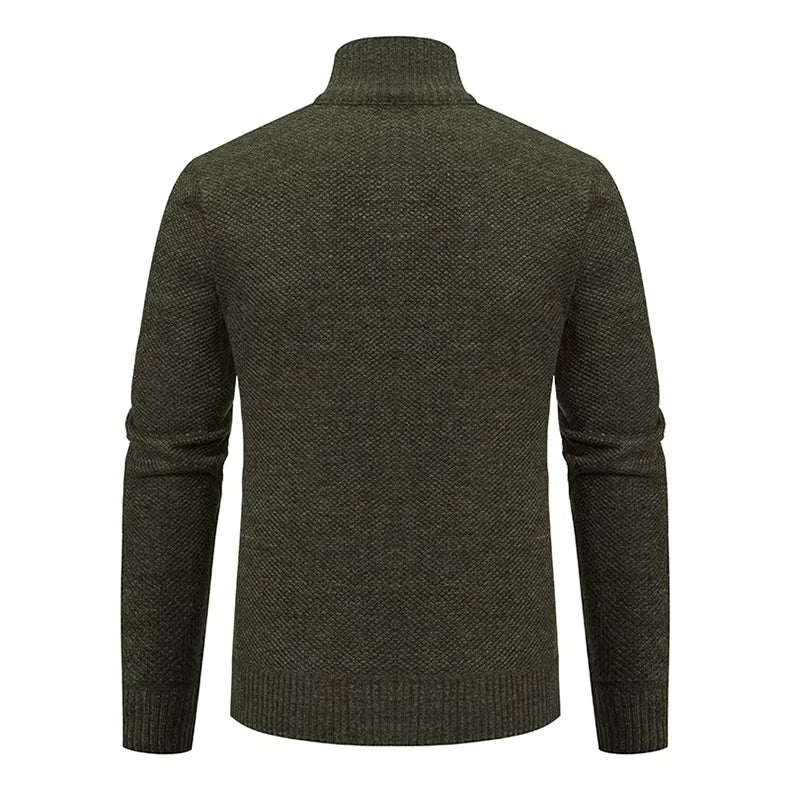 Atticus | Merino Wool Full-Zip Mock-Neck Sweater