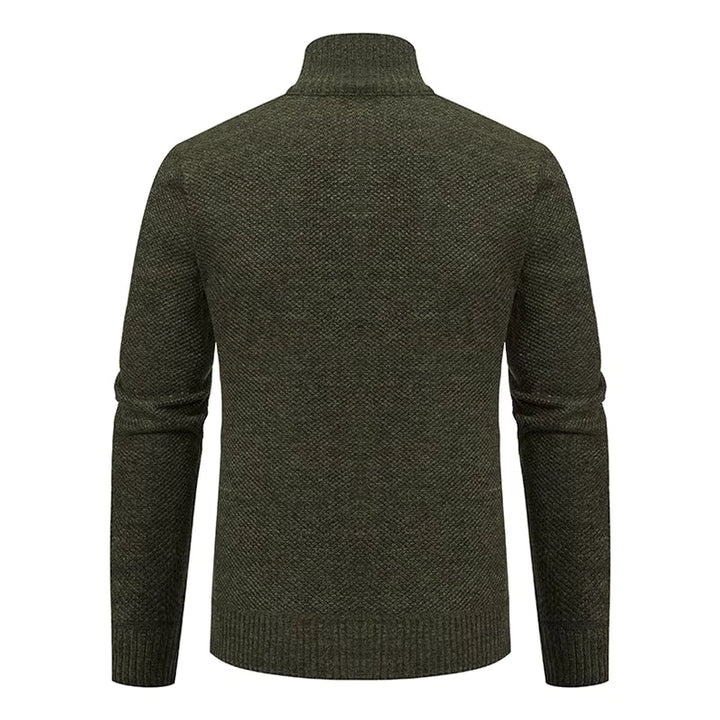 Atticus | Merino Wool Full-Zip Mock-Neck Sweater