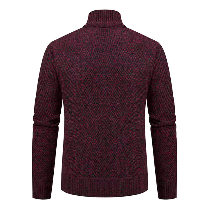Atticus | Merino Wool Full-Zip Mock-Neck Sweater