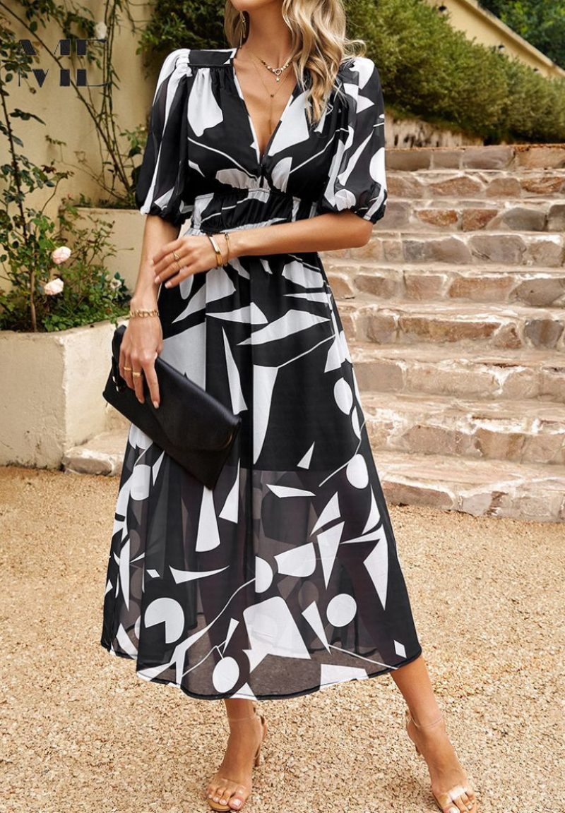 Wendy | Romantic Floral Print Relaxed Dress