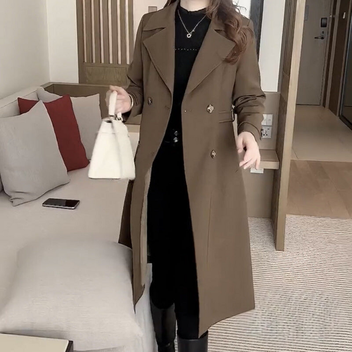 Celia | Belted Fitted Trench Coat