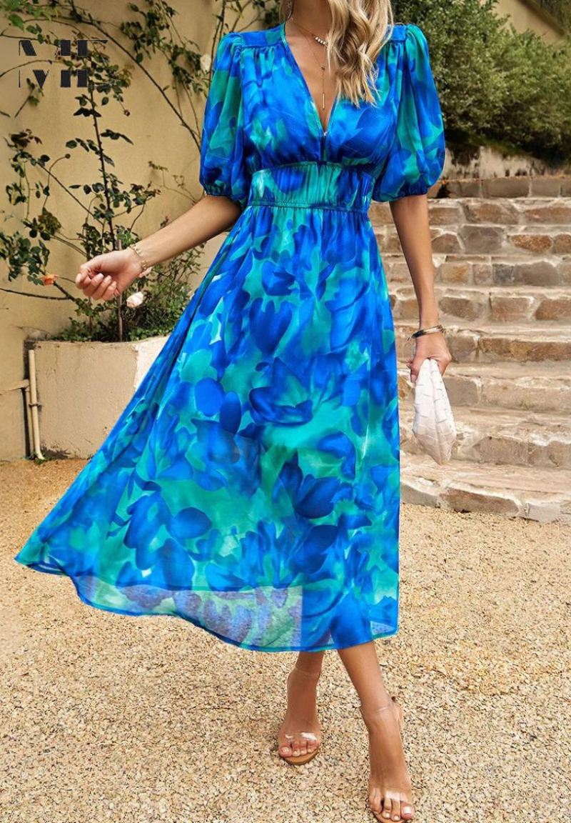 Wendy | Romantic Floral Print Relaxed Dress