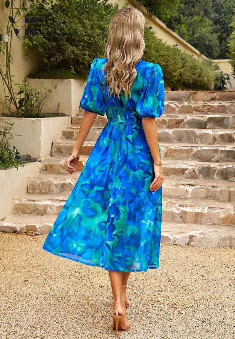 Wendy | Romantic Floral Print Relaxed Dress