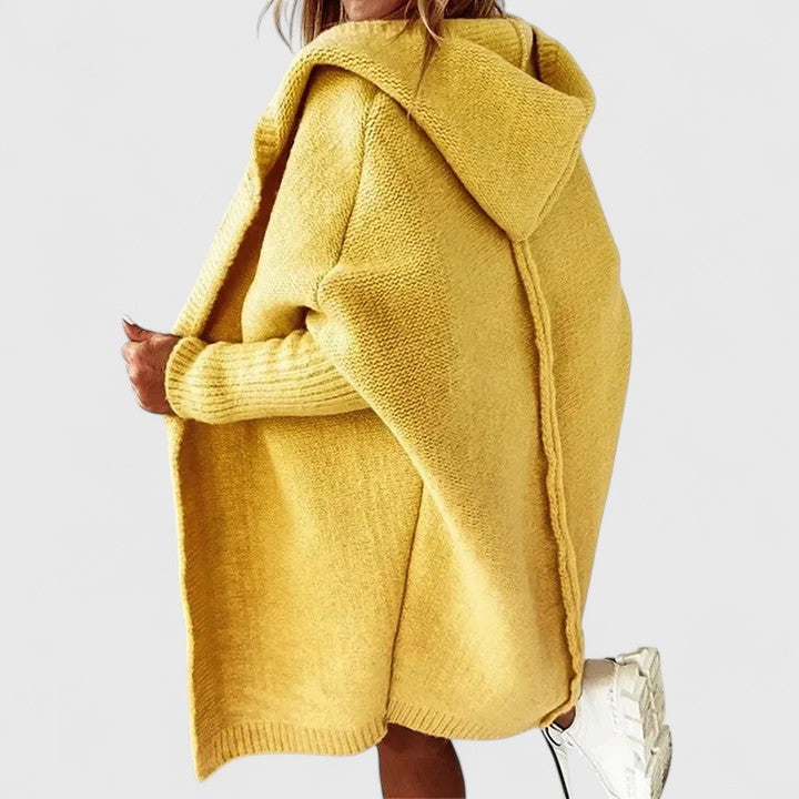 Adelaide | Oversized Knee-Length Hooded Cardigan