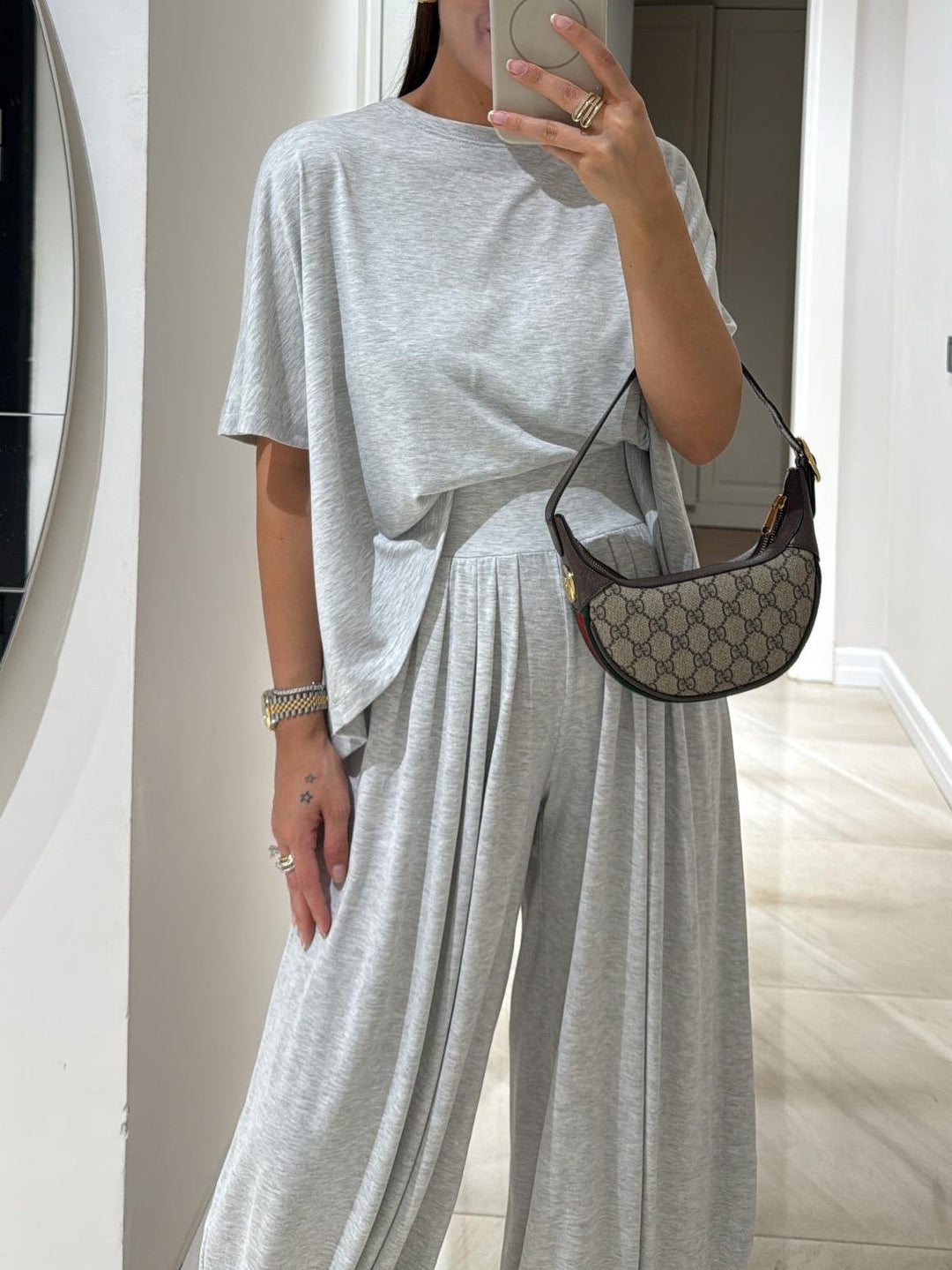 Nia | Casual Top and Wide-Leg Pants Set