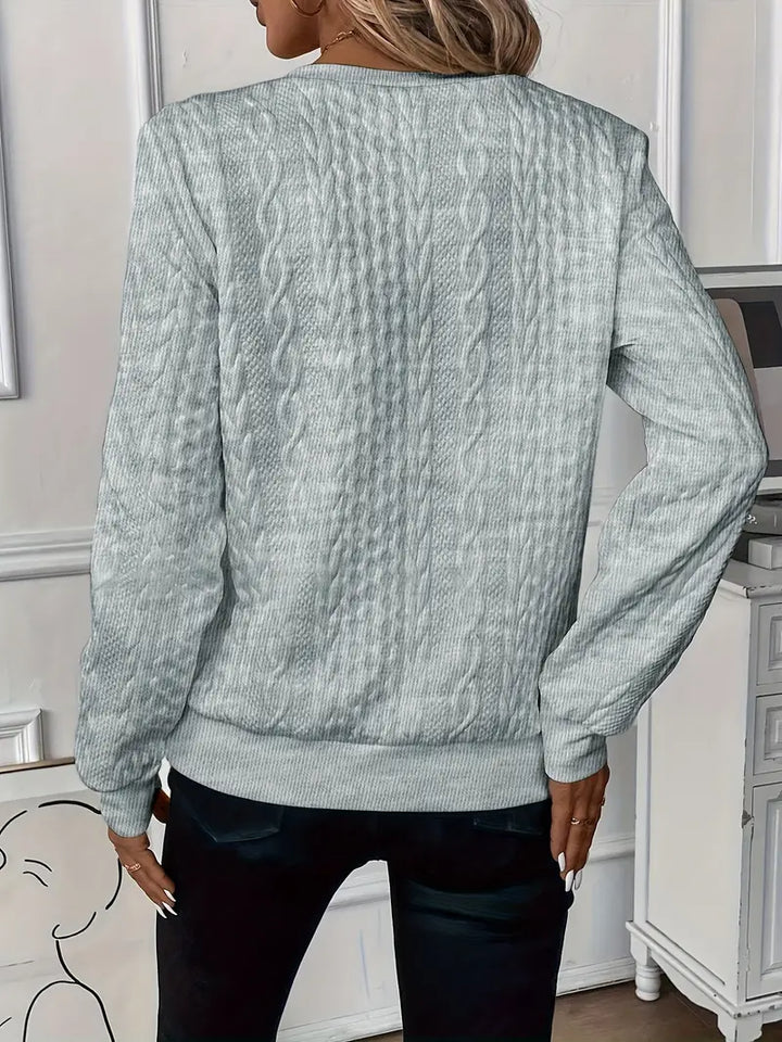 Kerry | Cable-Knit Zip-Up Sweater