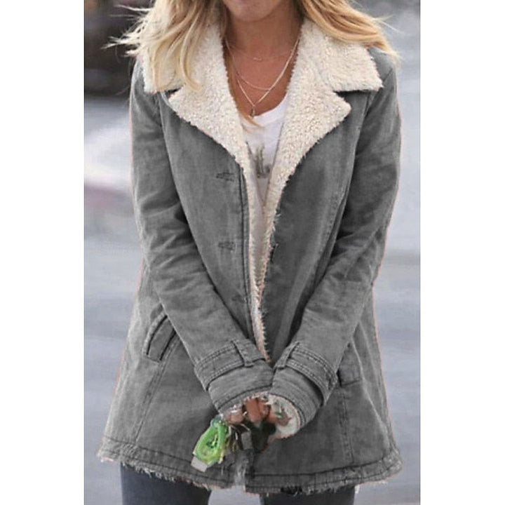 Clover | Sherpa-Lined Winter Coat with Turndown Collar