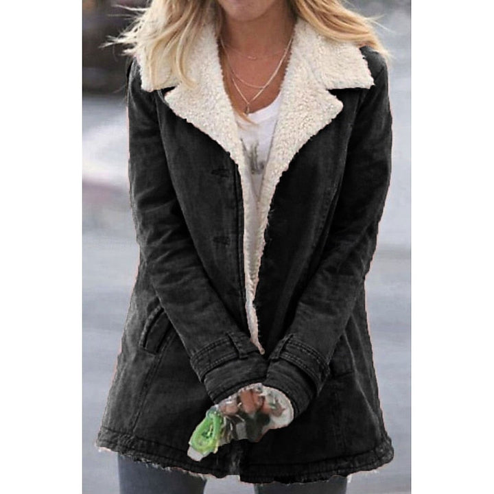 Clover | Sherpa-Lined Winter Coat with Turndown Collar