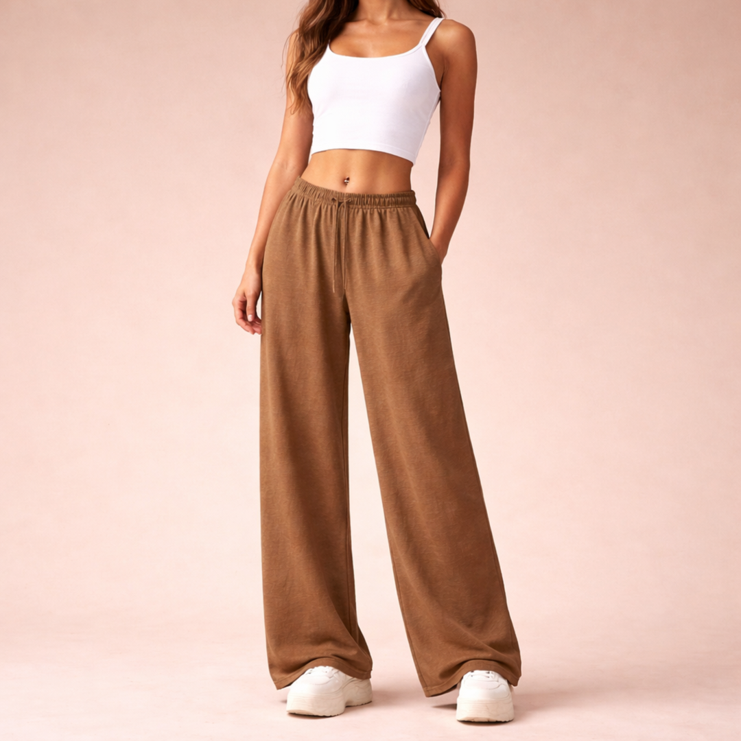 Kenna | Wide-Leg Drawstring Lounge Sweatpants