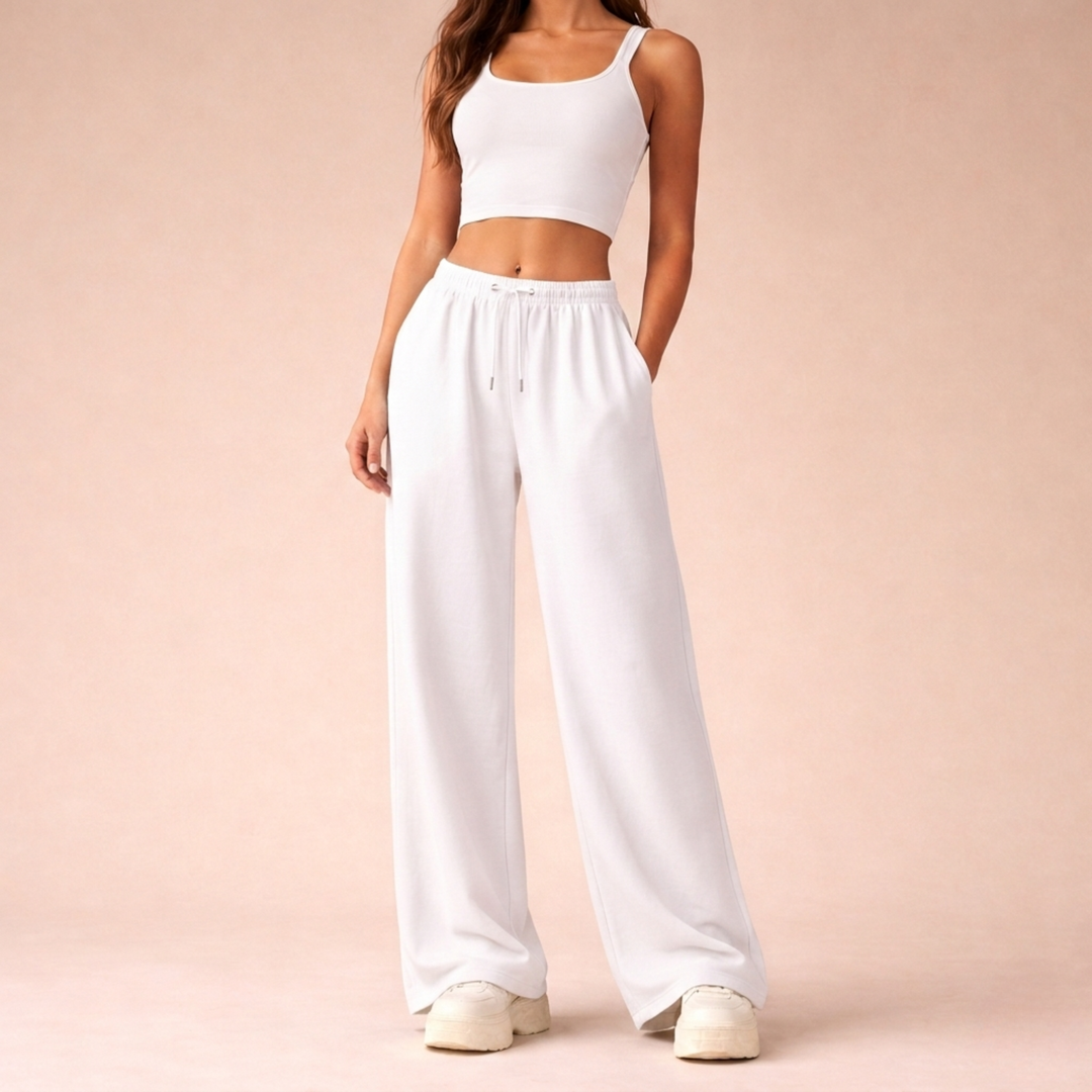 Kenna | Wide-Leg Drawstring Lounge Sweatpants