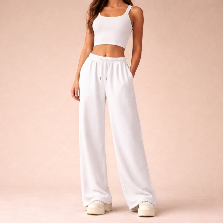 Kenna | Wide-Leg Drawstring Lounge Sweatpants